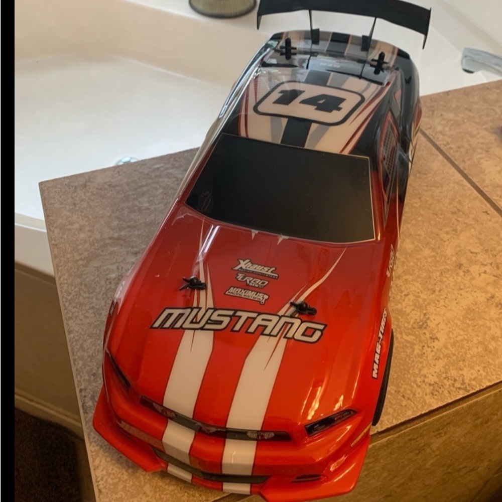 2017 Mustang Ford “Nkok” # 14 Racing Car. Color: Red, White & Black, Body